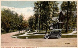 1918 Rugby Corner Stratford Road Schenectady,NY New York Vintage Postcard