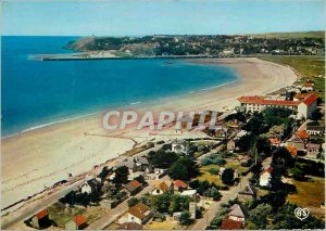 Postcard Modern Barneville Carteret (Manche), La Plage Barneville and Cape Ca...