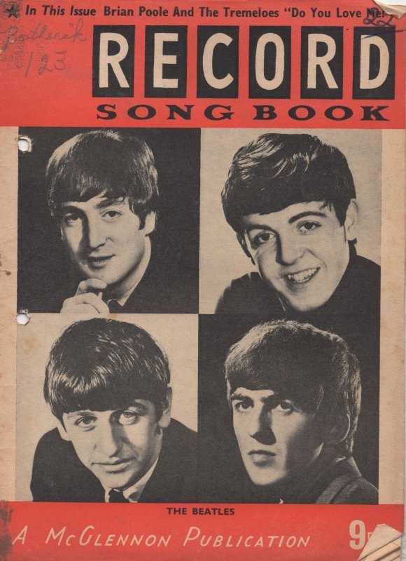 The Beatles Record Song Book 1960s Photo Lyrics Song