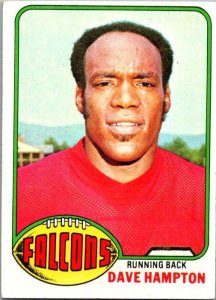 1976 Topps Football Card Dave Hampton Atlanta Falcons sk4595