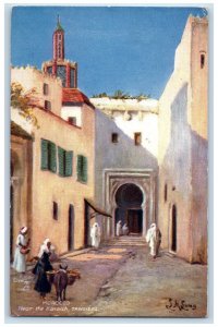 c1910 Near the Kasbah Tangier Morocco Oilette Tuck Art Antique Postcard