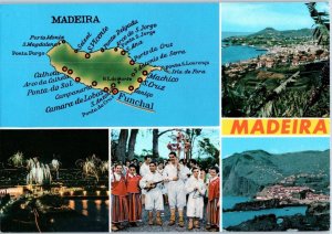 The Best Views of Madeira Portugal Multi-View Postcard