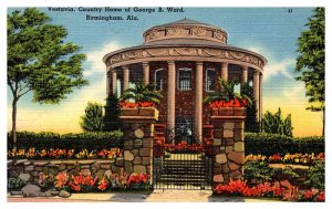 Postcard HOUSE SCENE Birmingham Alabama AL AQ6012