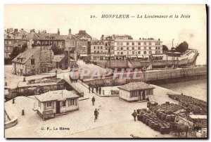 Old Postcard Honfleur Lieutenancy and Jetee