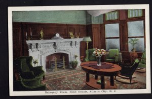 New Jersey ATLANTIC CITY Interior Mahogany Room, Hotel Dennis by E.C. Kropp ~ WB