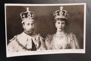 1911 Royalty Postcard Cover Their Majesties King George V and Queen Mary