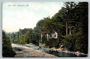 Bingham  Maine   Old Mill    Postcard