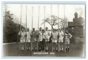 c1940's Boys Shorts Scarf Cambridge Massachusetts MA RPPC Photo Postcard