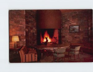 Postcard Fireplace Corner, Jackson Lake Lodge, Wyoming