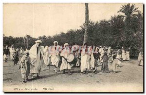 Algeria Old Postcard Scenes and Types Arab Fete