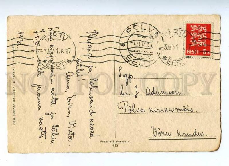 187293 ART DECO Kids EASTER Sheep by CHIOSTRI Vintage B&F PC