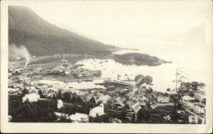 Wrangell Alaska - Birdseye View of Mt Dewey - c1910 Real Photo Postcard