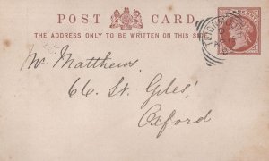 Teignmouth Devon Oxford Victorian 1885 Old Postcard