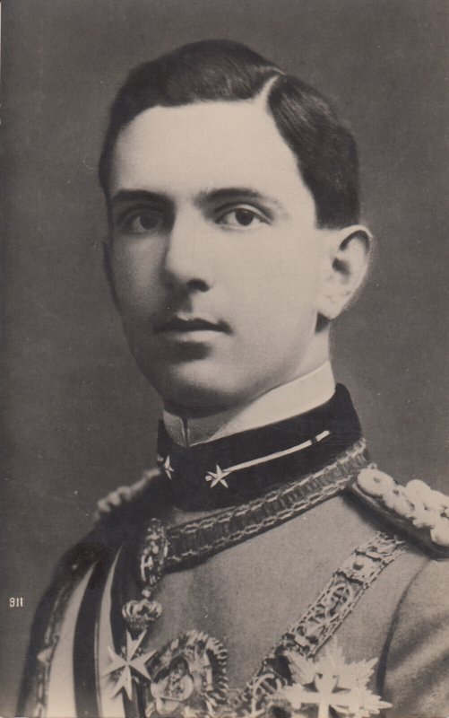 Crown Prince Umberto of Italy royalty postcard