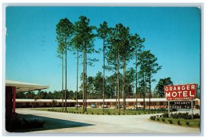 1955 Granger Motel Gold House Restaurant Jacksonville Florida FL Posted Postcard 