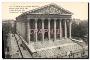 Old Postcard Paris La Madeleine