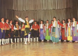 Titograd Montenegro Podgorica Folk Dancing Postcard