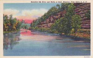 Missouri Noel Elk River and Bluffs Curteich