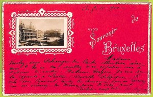 af4698 - BELGIUM Belgique -Carte Postal Ancienne VINTAGE POSTCARD-Bruxelles-1900-