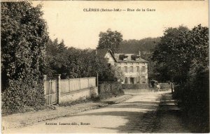 CPA CLERES - Rue de la Gare (105579)