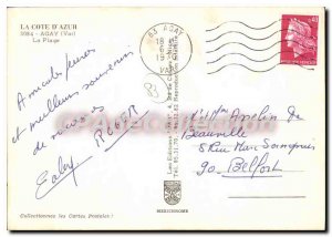 Modern Postcard The French Riviera Agay Var Beach