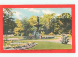 Unused 1930's FOUNTAIN IN PUBLIC GARDENS Halifax Nova Scotia NS E8669