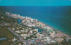 Florida Miami Beach Aerial View Looking North 1958