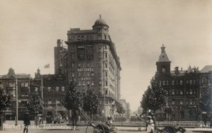 Market Square Rickshaw Taxis Johannesburg National Bank South Africa  Postcard