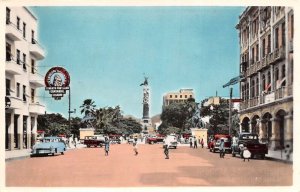 Guayaquil Ecuador Avenida 9 de Octubre Tinted Real Photo Postcard AA109267