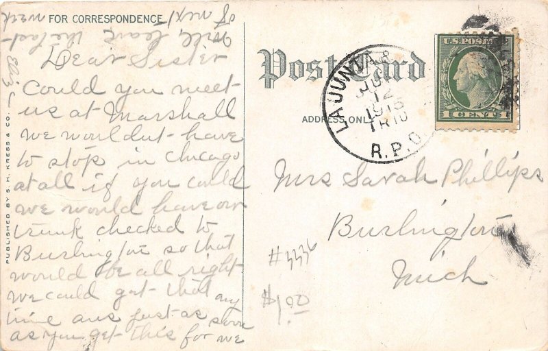 J13/ Trinidad Colorado Postcard c1910 U.S. Post Office Building  153