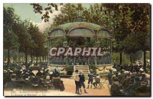 Old Postcard Nancy La Pepiniere The Music kiosk Army