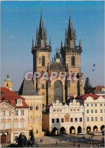 Postcard Modern Phaha Square Old Town Square with the Church Tyn