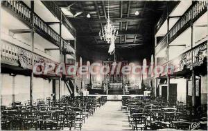 Postcard Old Bidart Interior of the Church