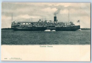 Postcard Eastern States On A Trip Steamship Scenic View c1905 Antique Passengers