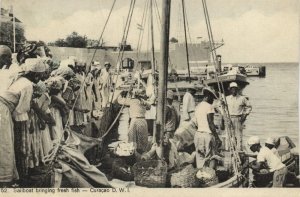 curacao, D.W.I., WILLEMSTAD, Sailboat bringing Fish (1930s) Sunny Isle No. 52 (2