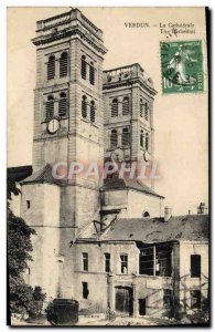 Old Postcard Verdun La Cathedrale