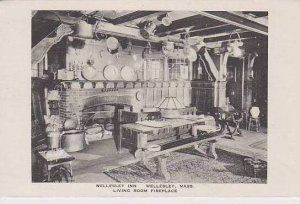Massachusetts Wellesley Living Room Fireplace Wellesley Inn Albertype