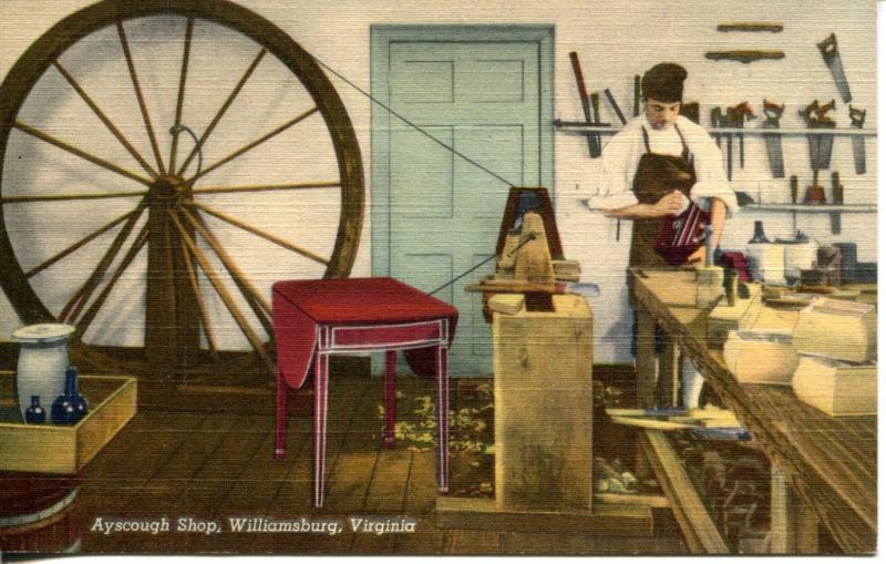 Williamsburg Va Ayscough Shop Wood Working Cabinet Making