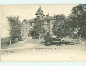 Unused Pre-1907 EAST HALL BUILDING East Northfield Massachusetts MA t3344