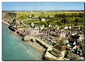 Modern Postcard Arromanches Les Bains Harbor View From Unloading Aerienne