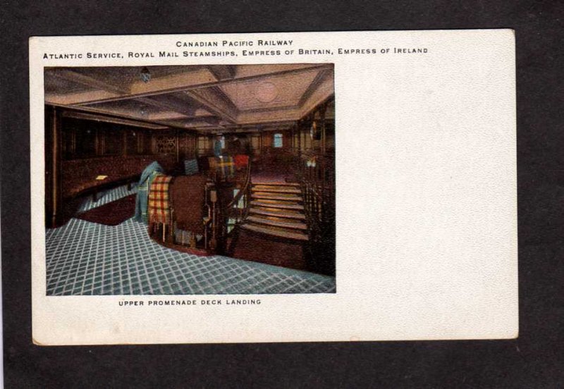 Canadian Pacific Railway Deck Landing Royal Mail Steamship Steamer Empress