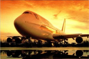 Advertising  SINGAPORE AIRLINES Big Top 747 Airplane  4X6 Aviation Postcard