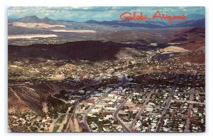 Globe Arizona City Aerial View Postcard