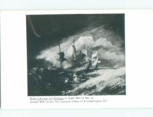 old rppc SHIP PAINTING AT GALLERY Washington DC i8676