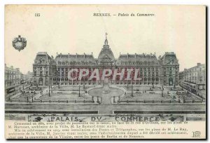 Old Postcard Rennes Palais du Commerce