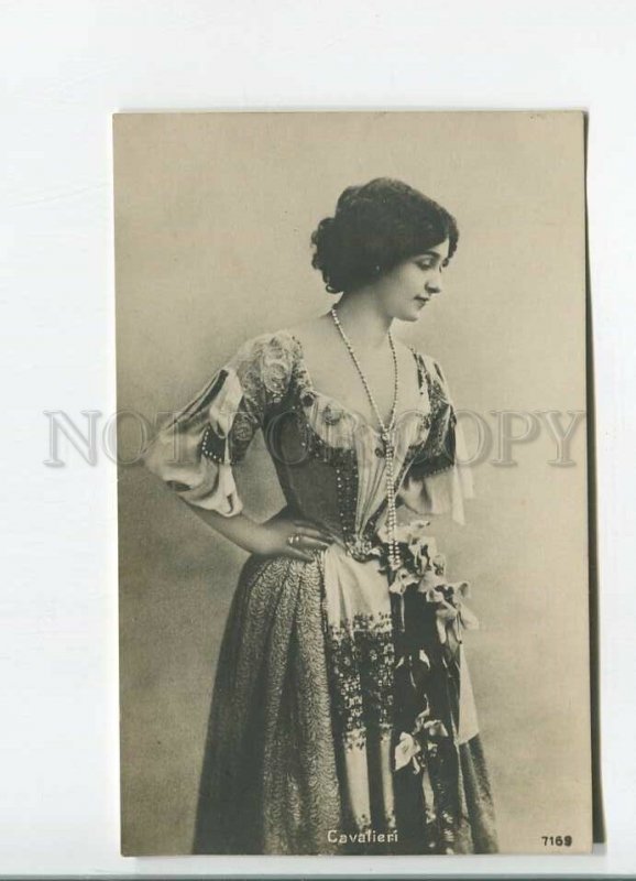 482285 Lina CAVALIERI Italian OPERA Singer BELLE Vintage PHOTO postcard