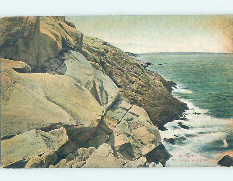 Divided-back HALIFAX HARBOR ENTRANCE Halifax Nova Scotia NS AD7996