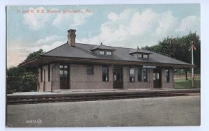 Railroad Postcard P and R Railroad Station Sellersville PA