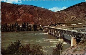 Postcard BC Spences Bridge over Thompson River Photo Ken Buchanan 1970s S102