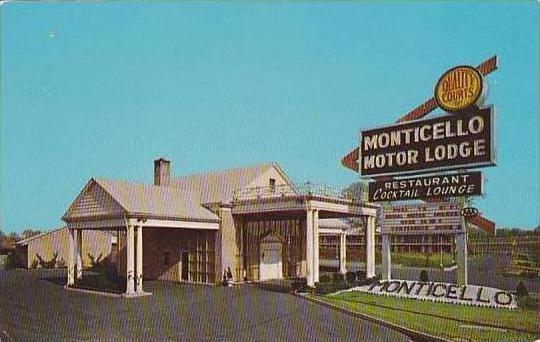 New Jersey Bellmawr Monticello Motor Lodge Curteich